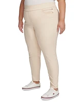 Tommy Hilfiger Plus Size Gramercy Sateen Ankle Pants, Created for Macy's