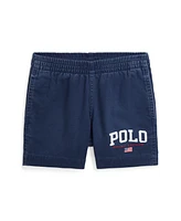 Polo Ralph Lauren Toddler and Little Boy Flag Logo Cotton Twill Short