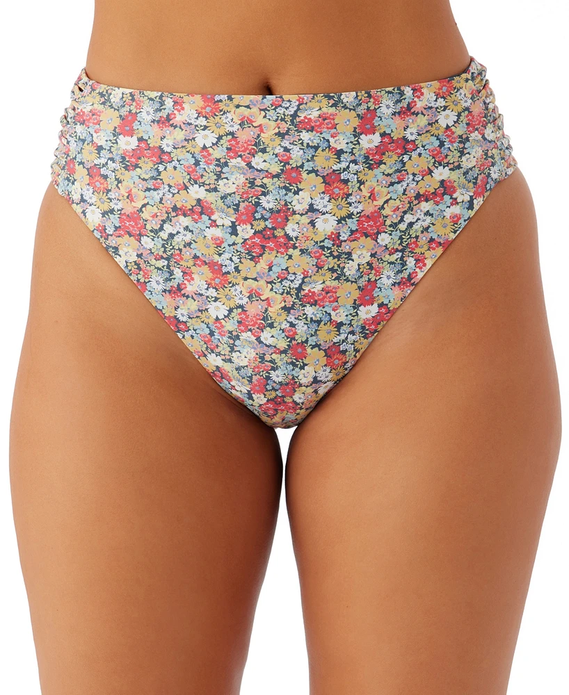 O'Neill Juniors' Eden Ditsy Floral-Print Long Beach Bikini Bottoms