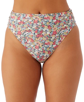 O'Neill Juniors' Eden Ditsy Floral-Print Long Beach Bikini Bottoms