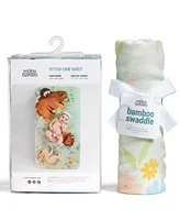 Enchanted Meadow Crib Sheet & Swaddle Bundle