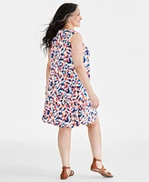 Style & Co Plus Printed Sleeveless Flip Flop Dress