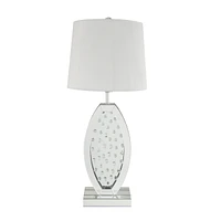 Streamdale Furniture Nysa Table Lamp in Mirrored & Faux Crystals