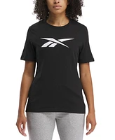 Reebok Women's Cotton Vector Graphic Short-Sleeve Tee