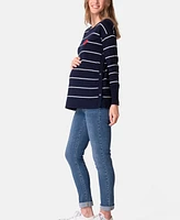 Seraphine Women's Maternity Mama Mini Nautical Cotton Sweaters