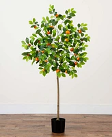 Nearly Natural 5ft. Artificial Tangerine Tree