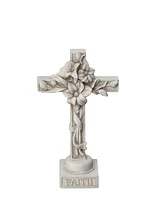 Glitzhome Holy Cross with Lily Garden Statue