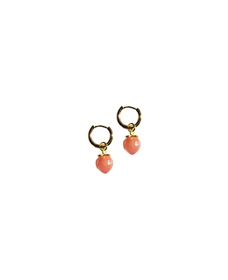 seree Harvest -Strawberry Jade stone charm earrings