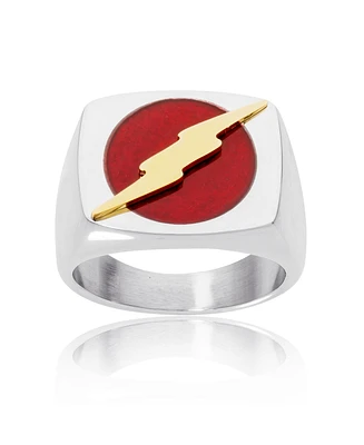 Dc Comics The Flash Stainless Steel (316L) Ring, Size 10