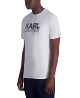 Karl Lagerfeld Paris Men's Drip Logo Graphic T-Shirt