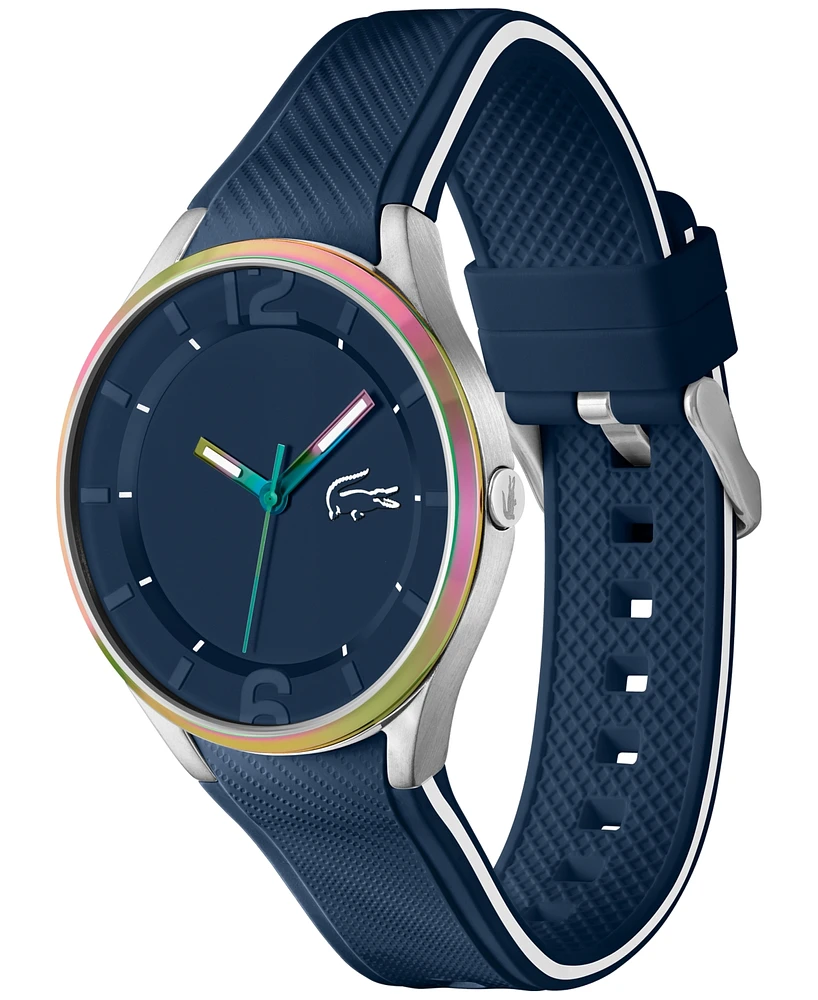 Lacoste Unisex Neocroc Quartz Blue Silicone Strap Watch 42mm