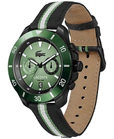 Lacoste Men's Toranga Striped Nylon Strap Watch 44mm