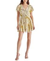 Steve Madden Women's Kirsty Flutter-Sleeve Mini Dress