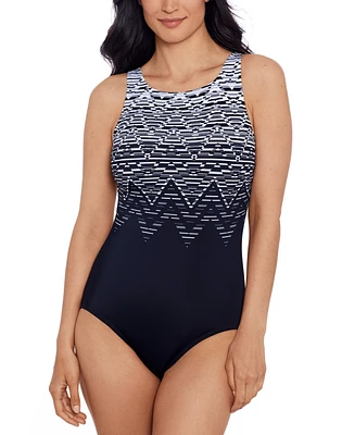 Swim Solutions Women's High-Neck One-Piece Swimsuit