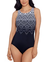 Swim Solutions Women's High-Neck One-Piece Swimsuit