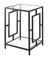 Convenience Concepts 15.75" Town Square Metal End Table with Shelf