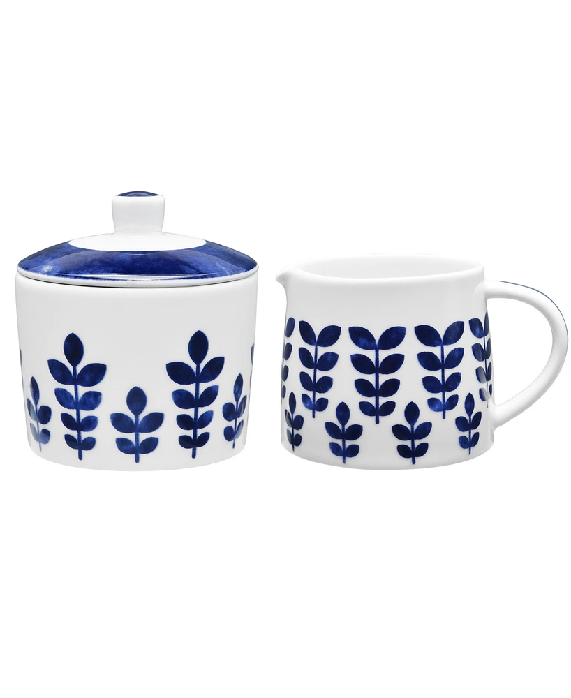 Noritake Sandefjord Sugar and Creamer, Set of 2