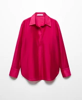 Mango Women's Concealed Button Shirt