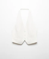 Mango Women's Buttons Detail Suit Vest