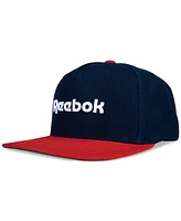 Reebok Men's Logo Embroidered Flat-Brim Snapback Hat