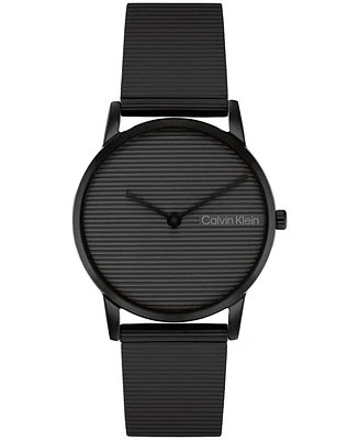 Calvin Klein Women's Ck Feel Stainless Steel Mesh Watch 30mm