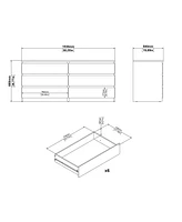 Scottsdale 6 Drawer Double Dresser
