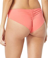 Vince Camuto Riviera Shirred Cheeky Bikini Bottoms