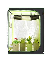 Yescom 60"x32"x80" Indoor Grow Tent Reflective Mylar Hydroponic Plant Window