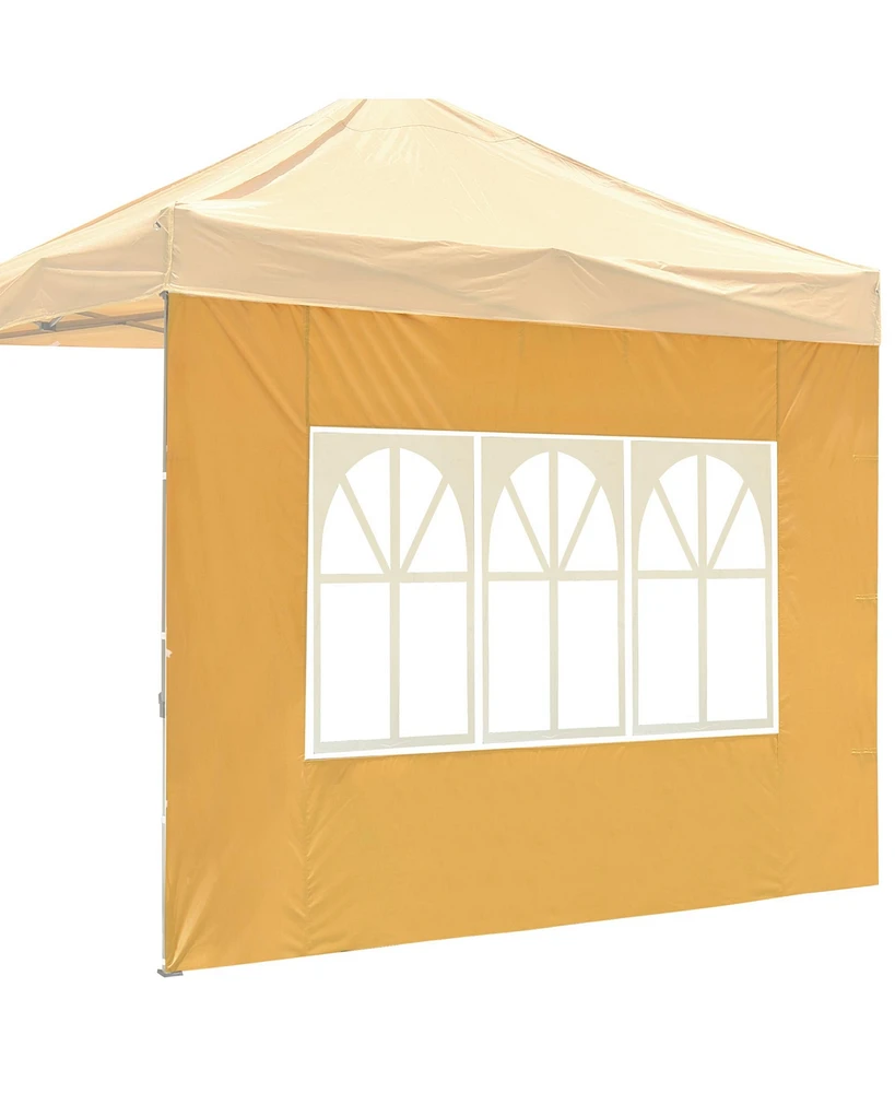 Instahibit Privacy Window Sidewall UV30+ Fits 10x10ft Canopy Gazebo 1 Piece