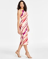 Rachel Roy Women's Printed Sleeveless Midi Sheath Dress