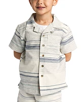 Sovereign Code Big Boys Textured Striped Button-Down Shirt