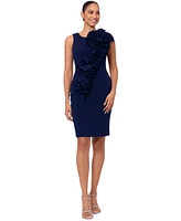 Betsy & Adam Women's Ruffled Sheath Dress