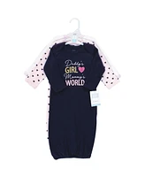 Hudson Baby Baby Girls Cotton Gowns, Love At First Sight - Assorted Pre