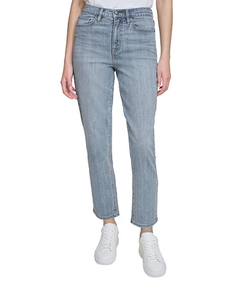 Dkny Jeans Women's High-Rise Slim Straight