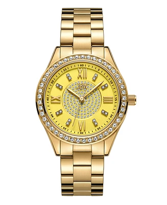 Jbw Women's Mondrian 34 Quartz 18k Gold Stainless Steel Watch, 34mm
