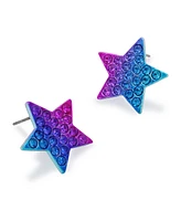 Betsey Johnson Faux Stone Pave Star Stud Earrings