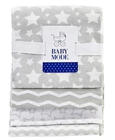 Tendertyme Baby Boys or Baby Girls Stars Nursery Blanket Collection, 7 Piece Set