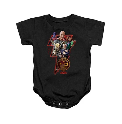 Black Adam Baby Girls Character Bolt Snapsuit