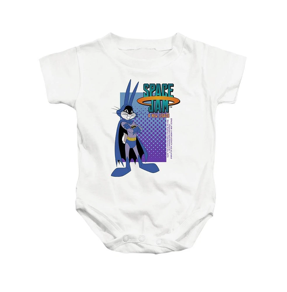 Space Jam 2 Baby Girls Bugs Batman Snapsuit