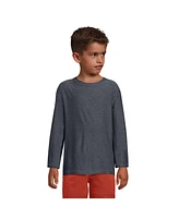 Lands' End Boy's Long Sleeve Athletic Color Block T-Shirt