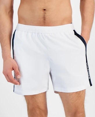 Tommy Hilfiger Men's Medium Length Drawstring 5" Swim Trunks