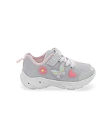 Carter's Little Girls Ohio hook and Loop Grey Shoe