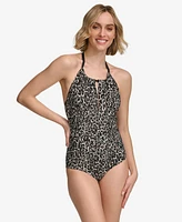 Calvin Klein Women's Keyhole-Neck One-Piece Swimsuit