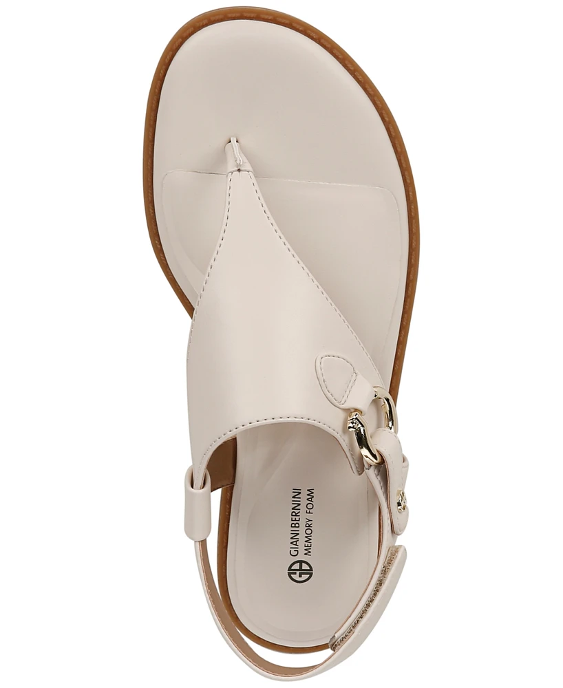 Giani Bernini Nennie Thong Memory Foam Flat Sandals, Created for Macy's