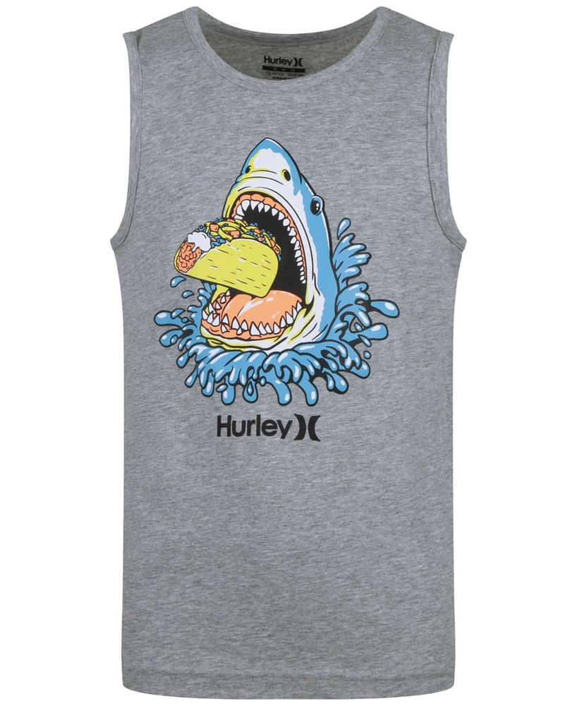 Hurley Big Boys Taco Shark Graphic Tank Top