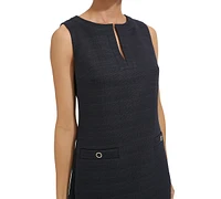 Tommy Hilfiger Women's Sleeveless Split-Neck Shift Dress