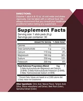 Real Ketones Shift Black Cherry Exogenous D Bhb + Keto Electrolyte Powder, 30 Drink Mix Packets for Rapid Ketosis