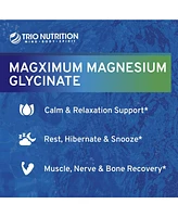 Trio Nutrition MagX Magnesium Glycinate, Vitamin D3, Vitamin K2 & Mct Oil, Chelated Magnesium Supplement, Calm, Relaxation & Recovery