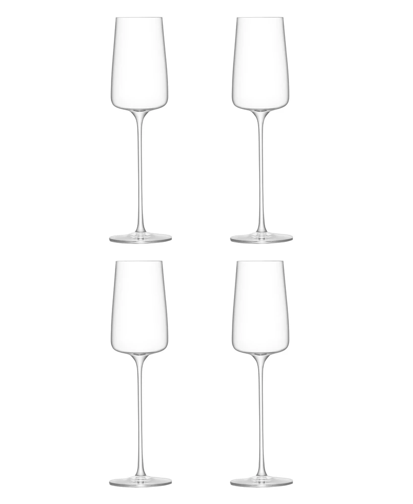 Lsa International Metropolitan Champagne Flute 8oz Clear x 4