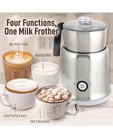 Premium Electric Milk Frother Heater - Hot & Cold Foam Maker